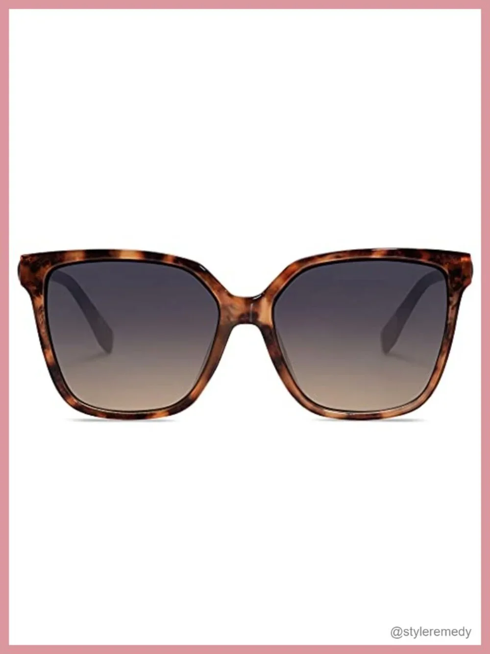 Fashion Square Sunglasses with UV400 Protection Lens for Women Trendy